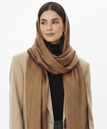 شال ابريشم زنانه نوولاشال مدل 33161