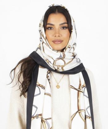 شال ابريشم زنانه نوولاشال مدل 33162