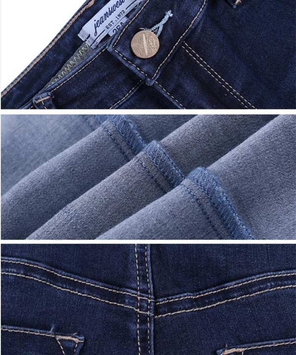 شلوار زنانه جین راسته آبی تیره جین وست Jeanswest