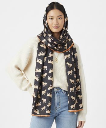 شال ابريشم زنانه نوولاشال مدل 33166