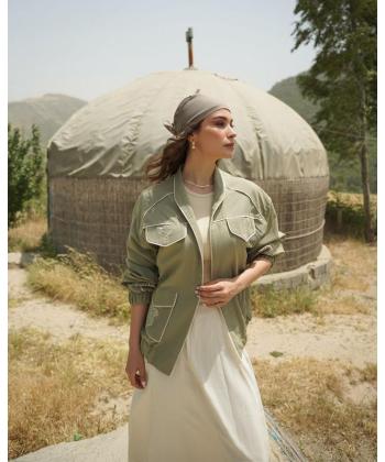 مانتو کژوال کوتاه زنانه فلای فشن مدل 1101002051