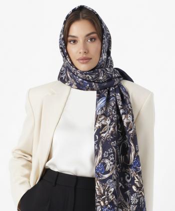 شال ابريشم زنانه نوولاشال مدل 33181