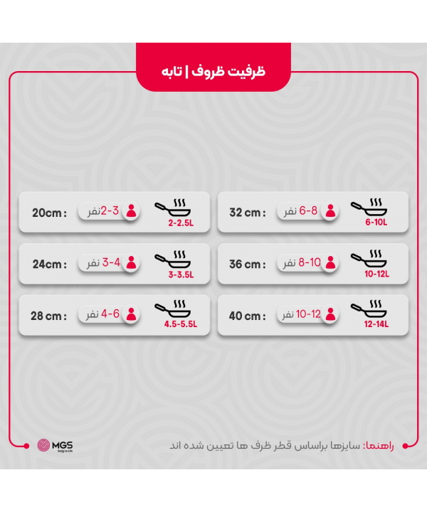 سرويس قابلمه فورج 14 پارچه ام جي اس مدل ST