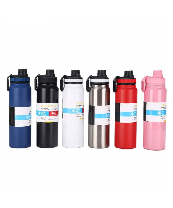 قمقمه فلزي استيل دو جداره ظرفيت 1000ml نسل آهن مدل 1055