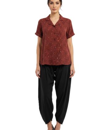 پيراهن آستين كوتاه زنانه ال سي وايكيكي مدل S688348Z8