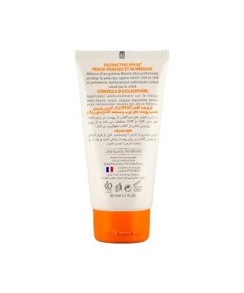 کرم ضد آفتاب+spf50 ژاک آندرل Jacques Andhrel مناسب پوست های چرب و مستعد آکنه 50 میلی لیتر