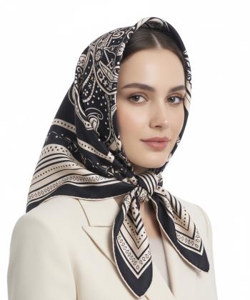 روسري ابريشم زنانه نوولاشال مدل 44179