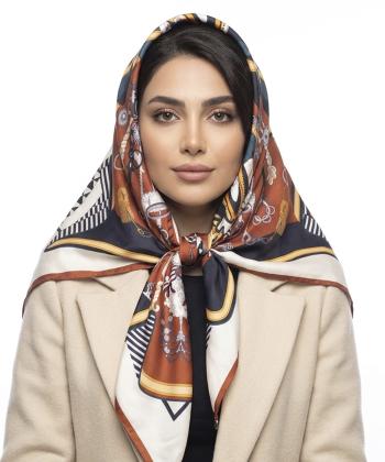 روسري ابريشم زنانه نوولاشال مدل 44181