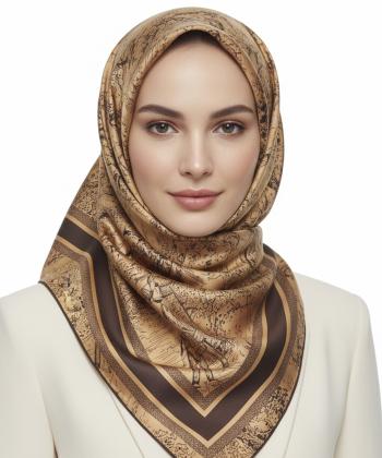 روسري ابريشم زنانه نوولاشال مدل 44182