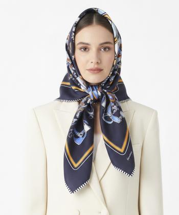 روسري ابريشم زنانه نوولاشال مدل 44184