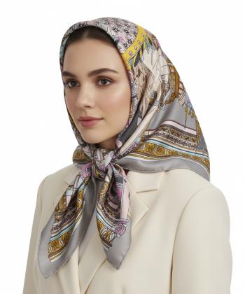 روسري ابريشم زنانه نوولاشال مدل 44186