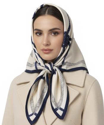 روسري ابريشم زنانه نوولاشال مدل 44188