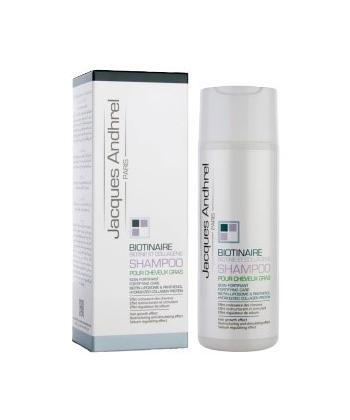 شامپو تقویت کننده مو ژاک آندرل Jacques Andhrel حاوی بیوتین و کلاژن مناسب موهای خشک 200 میلی لیتر