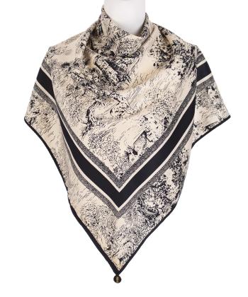 روسري ابريشم زنانه نوولاشال مدل 44190