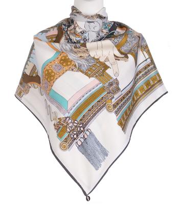 روسري ابريشم زنانه نوولاشال مدل 44191