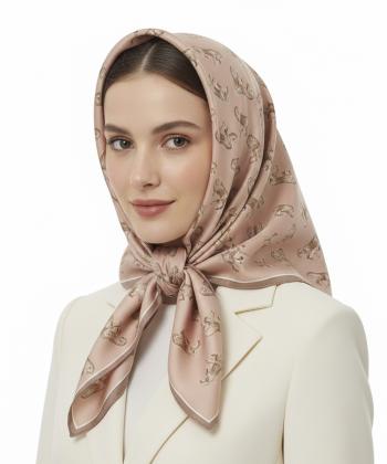 روسري ابريشم زنانه نوولاشال مدل 44192