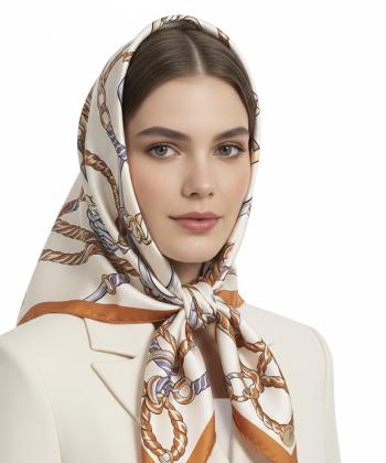 روسري ابريشم زنانه نوولاشال مدل 44193