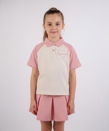 ست تیشرت و دامن دخترانه جین وست مدل 516T1401