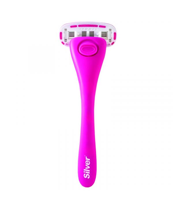 خودتراش زنانه سیلور مدل Gloria5 System دسته با 2 تیغ یدک و هوک نگهدارنده