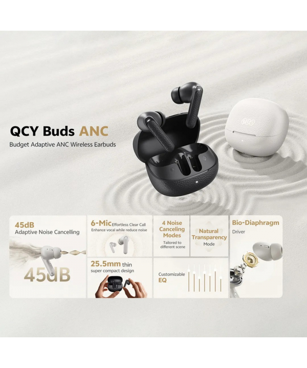 هندزفري بلوتوثي كيو سي واي مدل Buds ANC