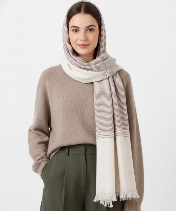 شال كنفي زنانه نوولاشال مدل 55314