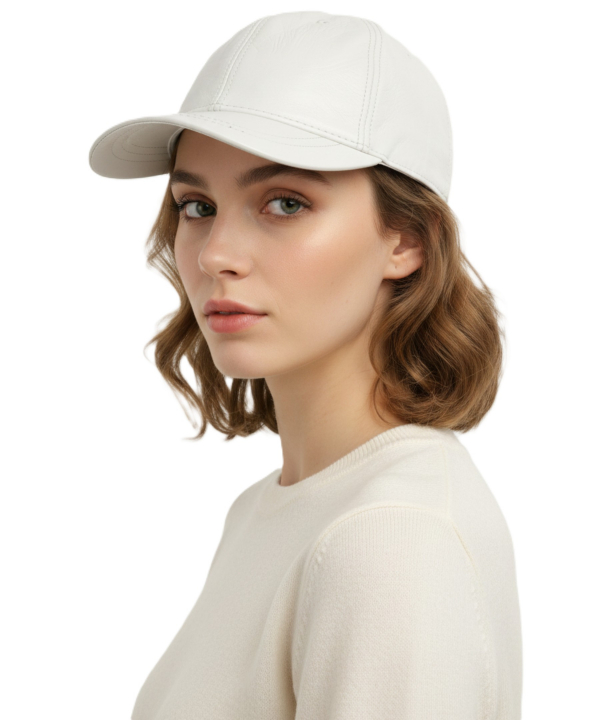 كلاه گپ چرم طبيعي بيسراك مدل HatLeather-102N