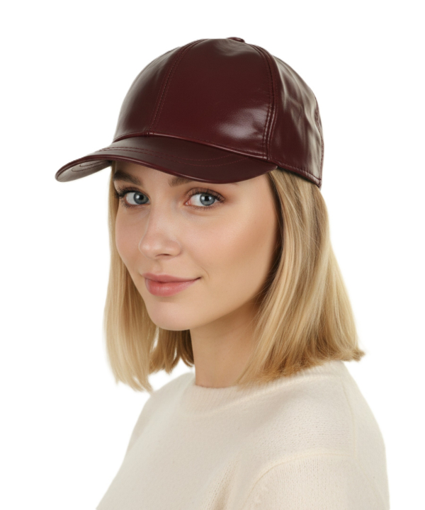كلاه گپ چرم طبيعي بيسراك مدل HatLeather-102N