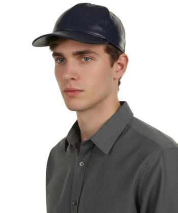 كلاه گپ چرم طبيعي بيسراك مدل HatLeather-102N