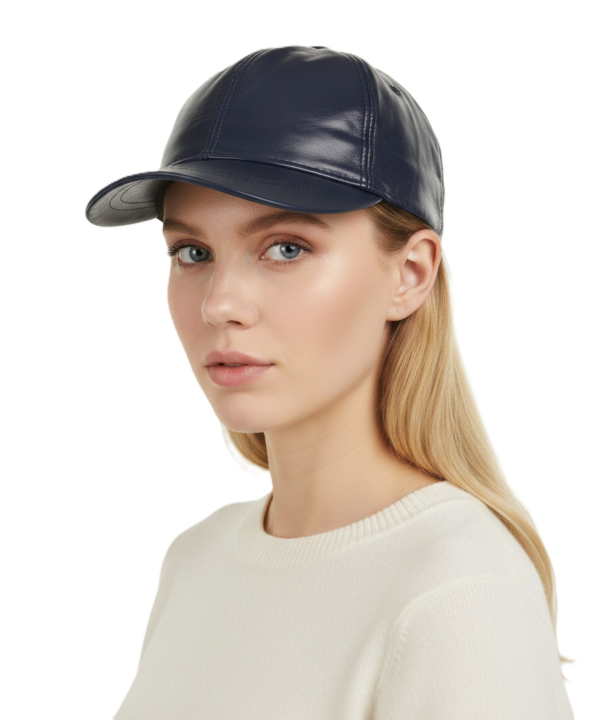 كلاه گپ چرم طبيعي بيسراك مدل HatLeather-102N