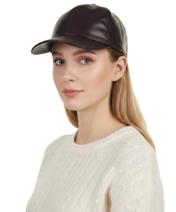 كلاه گپ چرم طبيعي بيسراك مدل HatLeather-102N