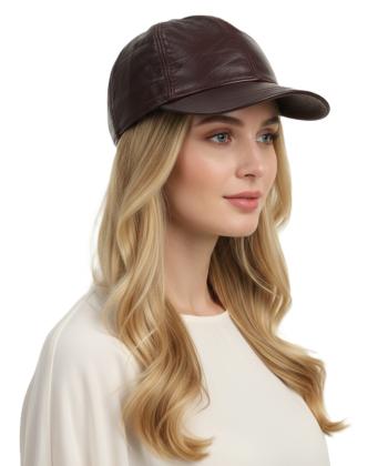 كلاه گپ چرم طبيعي بيسراك مدل HatLeather-102N