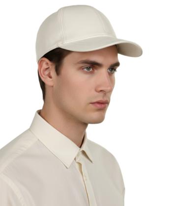 كلاه گپ چرم طبيعي بيسراك مدل HatLeather-102N