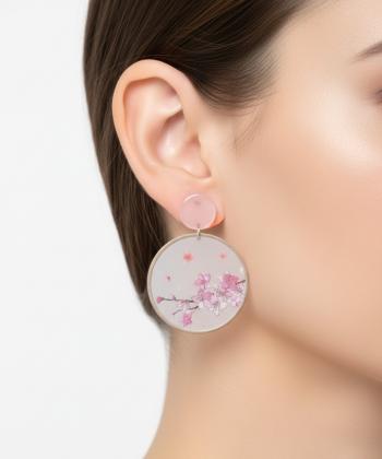گوشواره زنانه قلم فلزي مدل earringplexi11