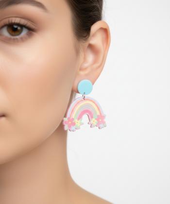 گوشواره زنانه قلم فلزي مدل earringplexi22