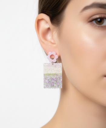 گوشواره زنانه قلم فلزي مدل earringplexi10