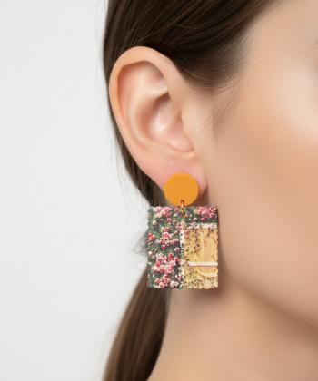 گوشواره زنانه قلم فلزي مدل earringplexi12