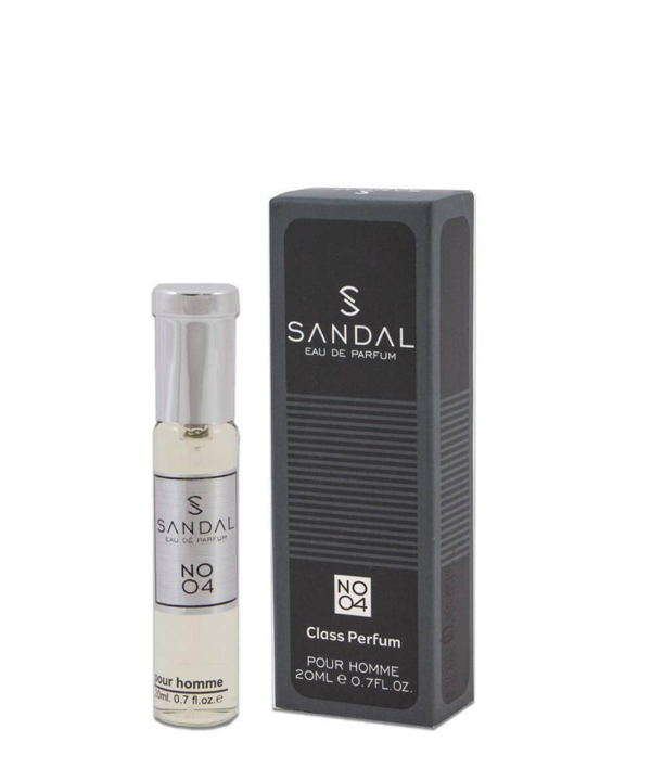 عطر جیبی مردانه صندل Sandal شماره 04 حجم 20 میلی‌لیتر