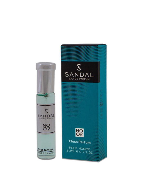 عطر جیبی مردانه صندل Sandal شماره 02 حجم 20 میلی‌لیتر