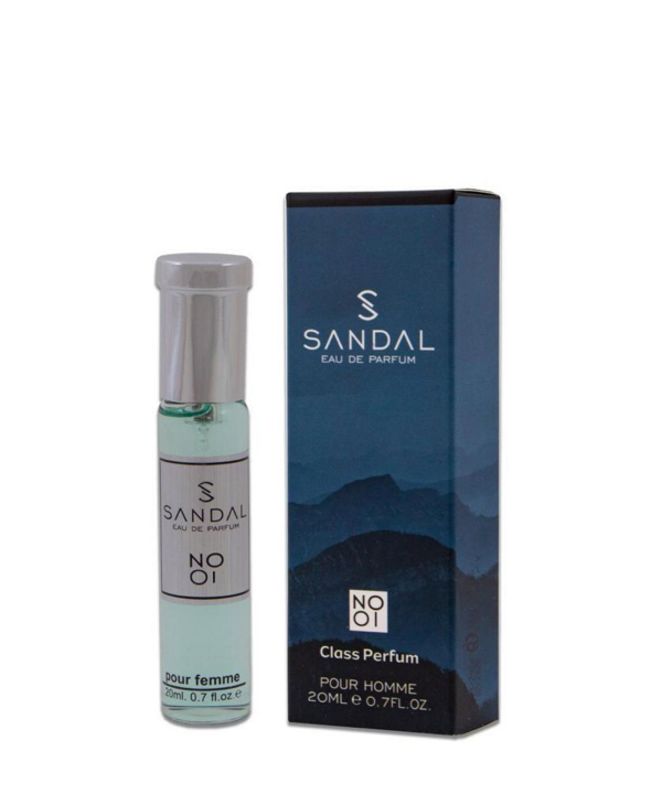 عطر جیبی مردانه صندل Sandal شماره 01 حجم 20 میلی‌لیتر
