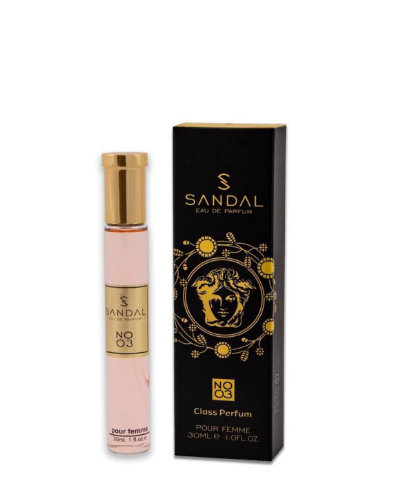 عطر جیبی زنانه صندل Sandal شماره 03 حجم 30 میلی‌لیتر
