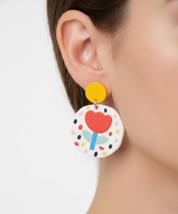 گوشواره زنانه قلم فلزي مدل earringplexi14