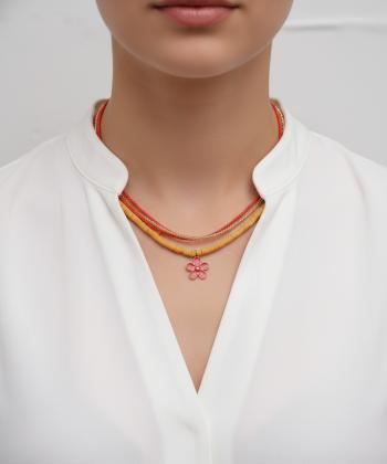 گردنبند زنانه قلم فلزي مدل necklace3L17