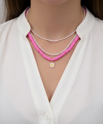 گردنبند زنانه قلم فلزي مدل necklace3L16