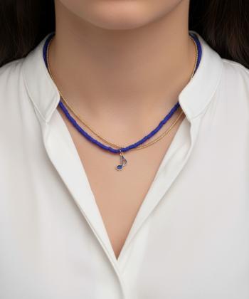گردنبند زنانه قلم فلزي مدل necklace3L12