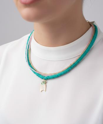 گردنبند زنانه قلم فلزي مدل necklace3L15