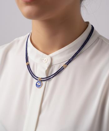 گردنبند زنانه قلم فلزي مدل necklace3L05