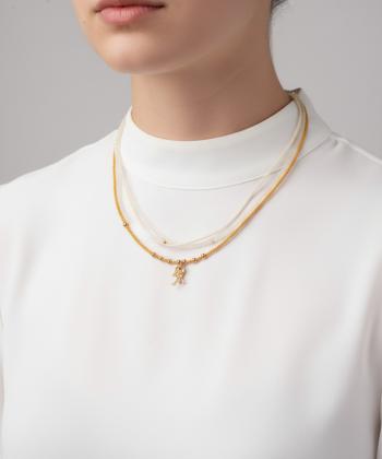 گردنبند زنانه قلم فلزي مدل necklace3L02