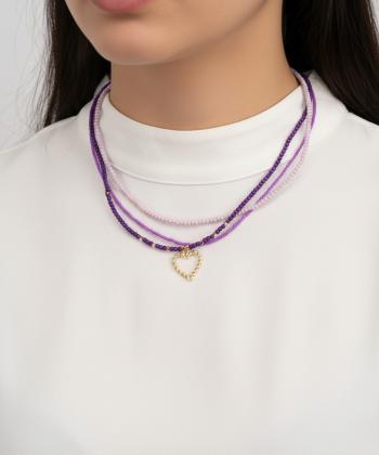 گردنبند زنانه قلم فلزي مدل necklace3L09