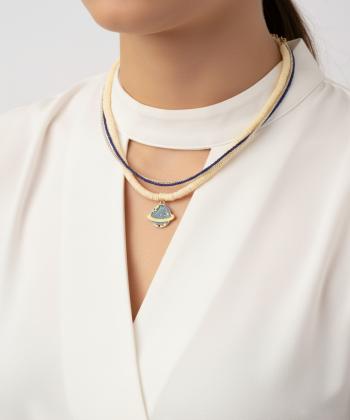گردنبند زنانه قلم فلزي مدل necklace3L04