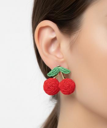 گوشواره زنانه قلم فلزی مدل earringcanaf02